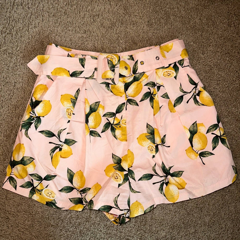 Moodie Pink Lemon Shorts